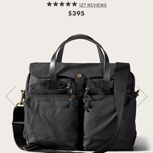 Filson 24-hour tin cloth briefcase